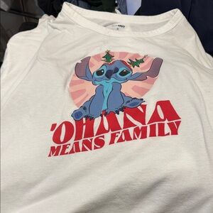 Old Navy Kids 'Ohana Means Family' Cream Tee